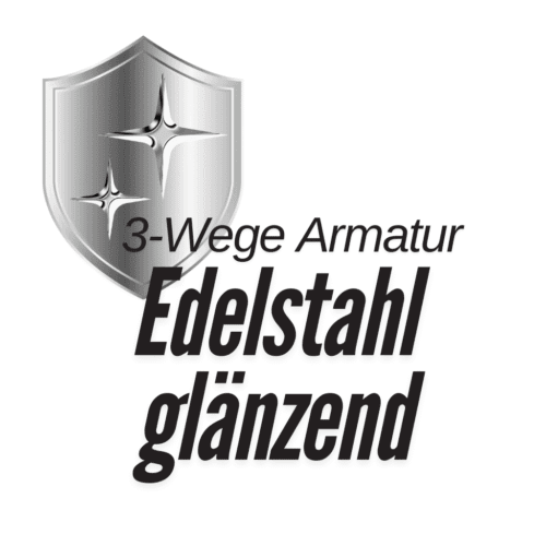 3-Wege-Armaturen - Edelstahl poliert