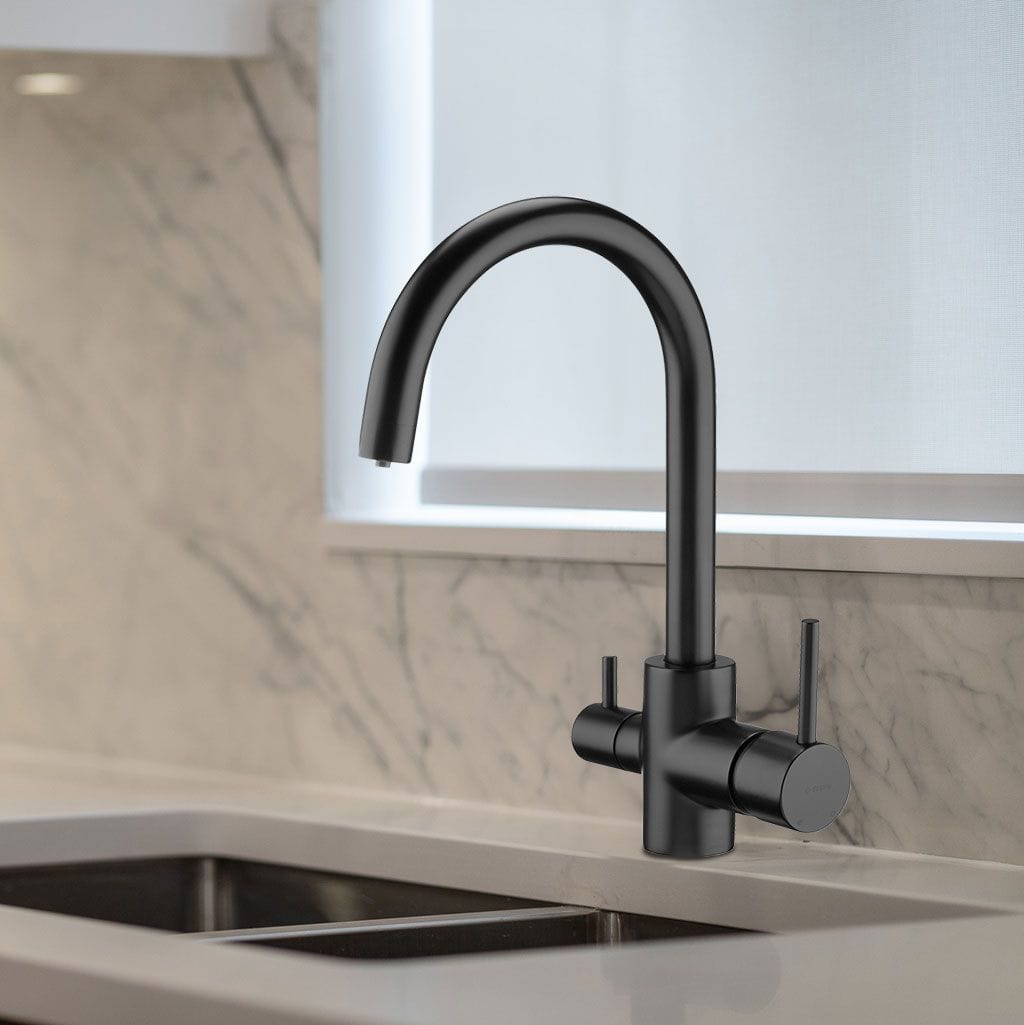 HeimQuell - 3-Wege-Armatur Basico Black - 2 3-Wege-Armatur Basico Black – Bild 2