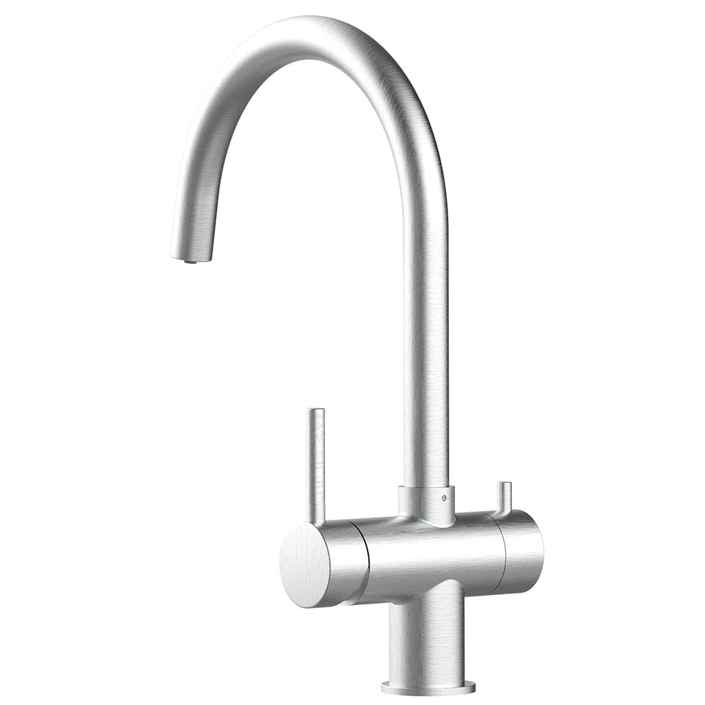 HeimQuell - 3 Wege Armatur Furore, Edelstahl matt - 3 3 Wege Armatur Furore, Edelstahl matt – Bild 3