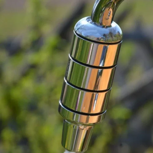 Trinkwasserwirbler HQ VITA3x3, Bronze versilbert, Titan-Kristallkammer